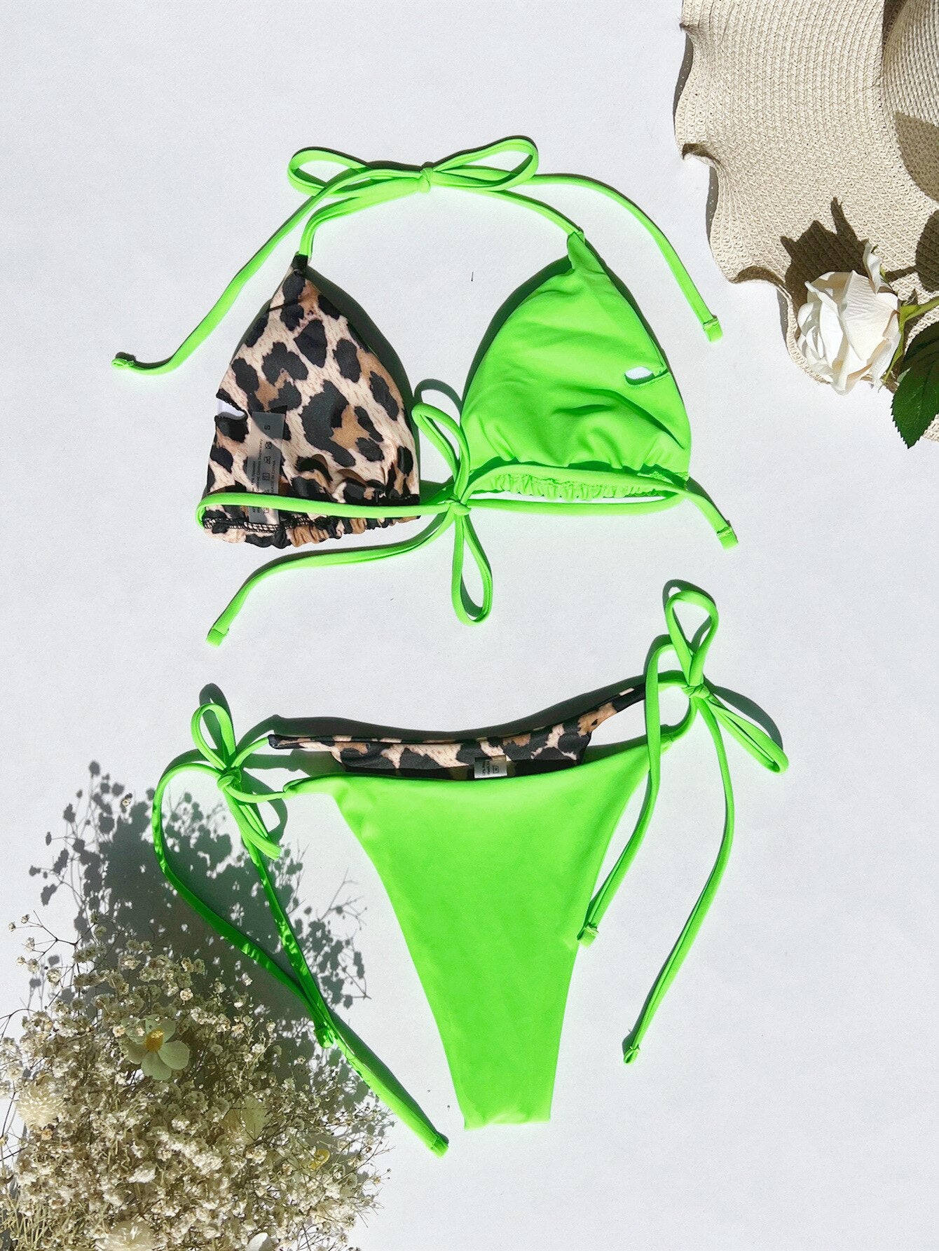 Leopard Swimsuit New Micro Bikini Summer Beachwear Set 2 Pieces Low Waist Bathing Triangle Swimwear