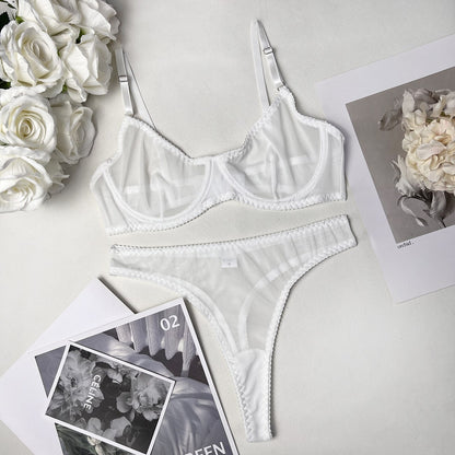 Ellolace Macarons Lingerie Sexy Seamless Underwear Set Women 2 Piece Bra Kit Push Up Lace Intimate Outfits Sensual Exotic Sets
