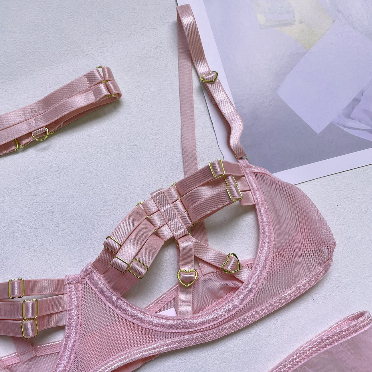 Ellolace Lingerie Porn Sissy Intimate Sexy Hot Hollow Out Female Underwear Fancy Langerie Body G-String Thongs Erotic Costumes