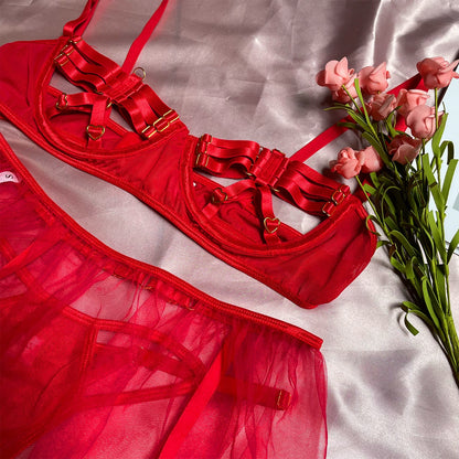 Ellolace Lingerie Porn Sissy Intimate Sexy Hot Hollow Out Female Underwear Fancy Langerie Body G-String Thongs Erotic Costumes