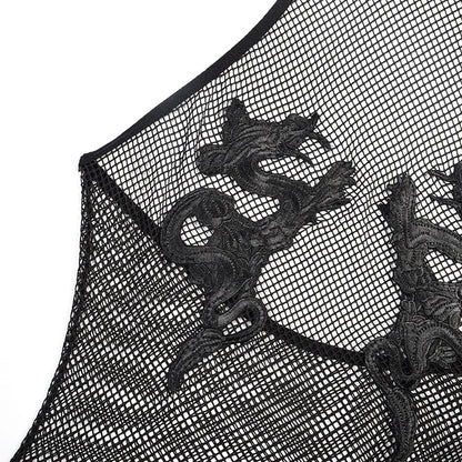 Ellolace Fistnet Sexy Porn Body Lingerie Sissy Bodysuit Crotchless Naked Erotic Costume Transparent For Mesh Sensual Tights