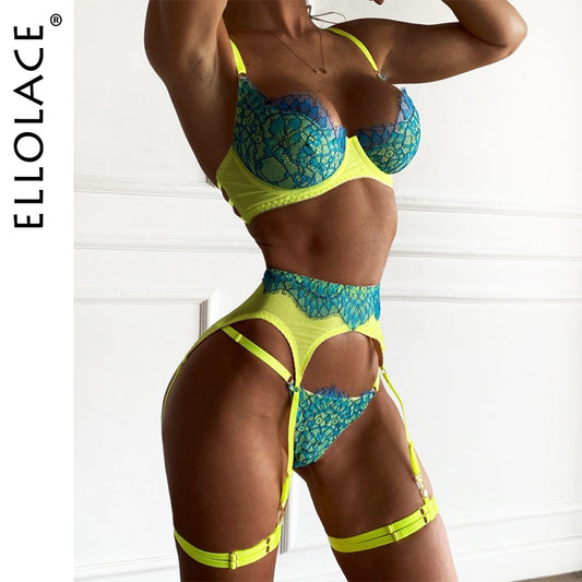 Lace Push Up 3-Piece Sets Short Skin Care Kits