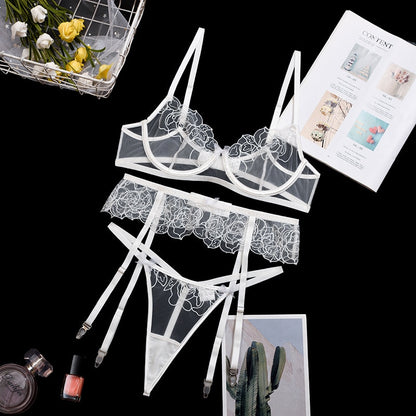 Sexy Bra with Bones 3 Pieces
