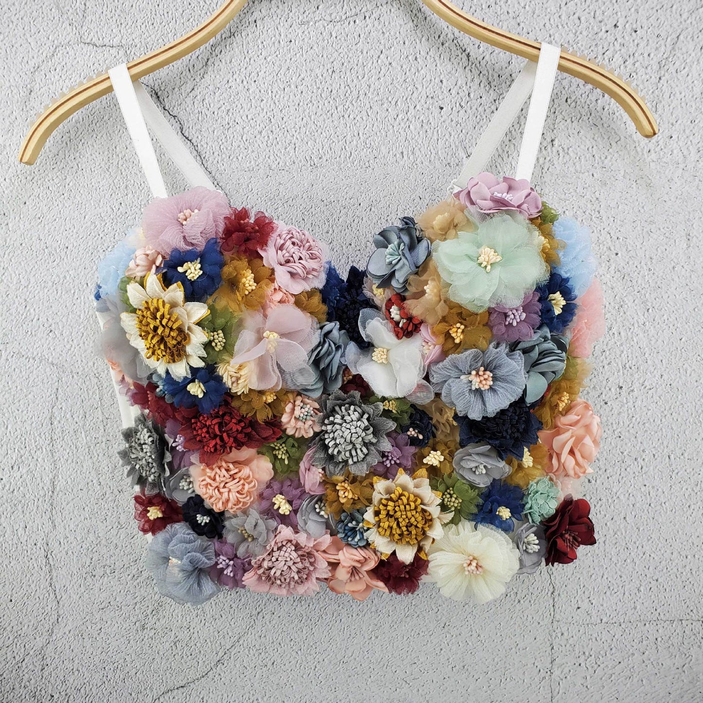 Ellolace 2020 Applique Floral Corselets Women's Bachelorette Bustier Bra Cropped Top Wedding Bralette Vest Sexy Corset Top
