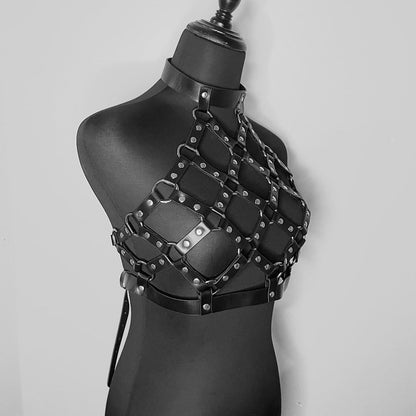 Carla's Goth Strap Bra Harness