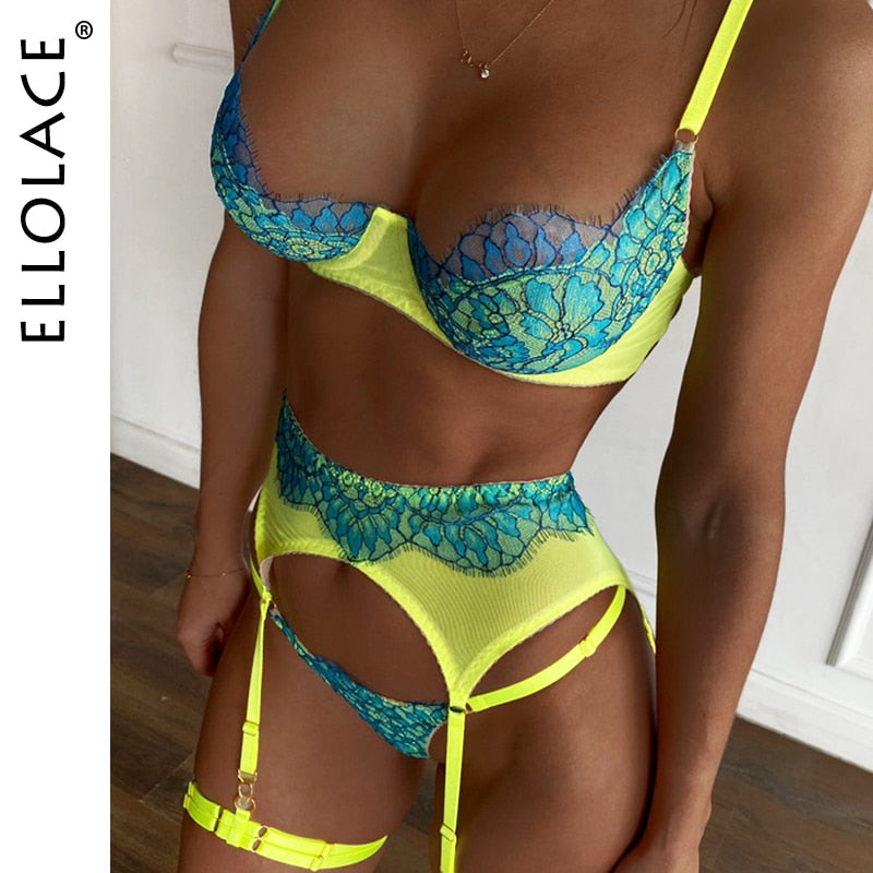 Lace Push Up 3-Piece Sets Short Skin Care Kits