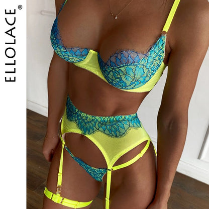 Lace Push Up 3-Piece Sets Short Skin Care Kits