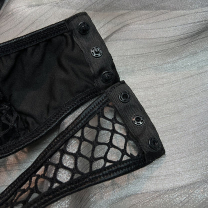 Erotic Bodysuit Sexy Women Fishnet Transparent Bodys Open Crotch Mesh Costumes