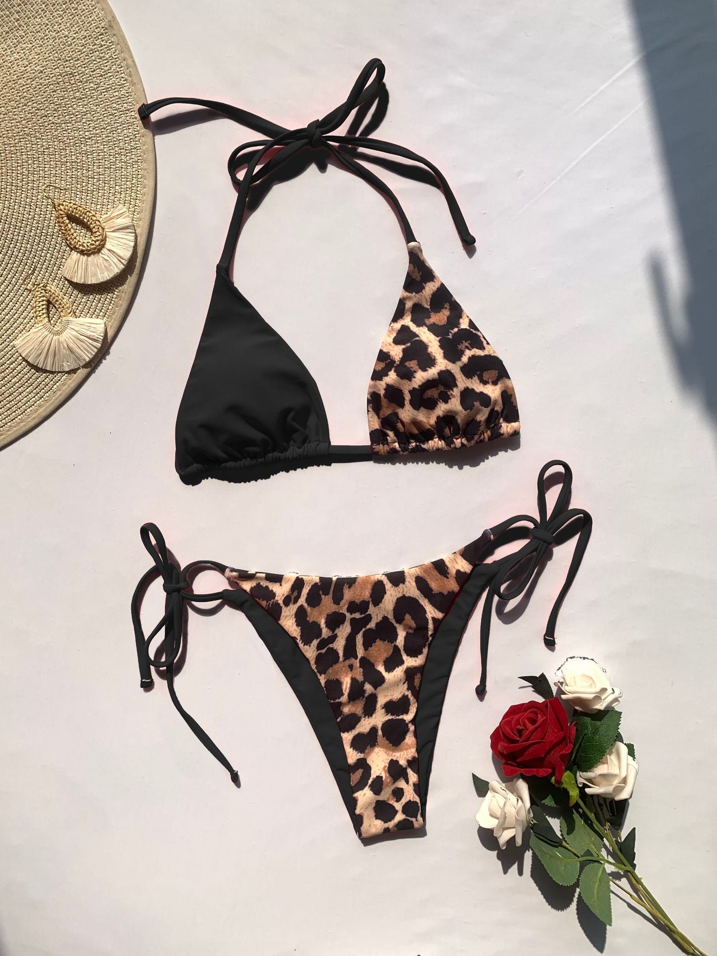 Leopard Swimsuit New Micro Bikini Summer Beachwear Set 2 Pieces Low Waist Bathing Triangle Swimwear