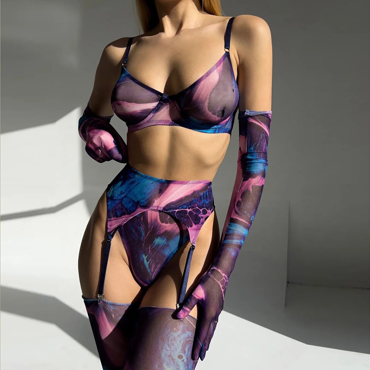 Tie Dye Lingerie Set