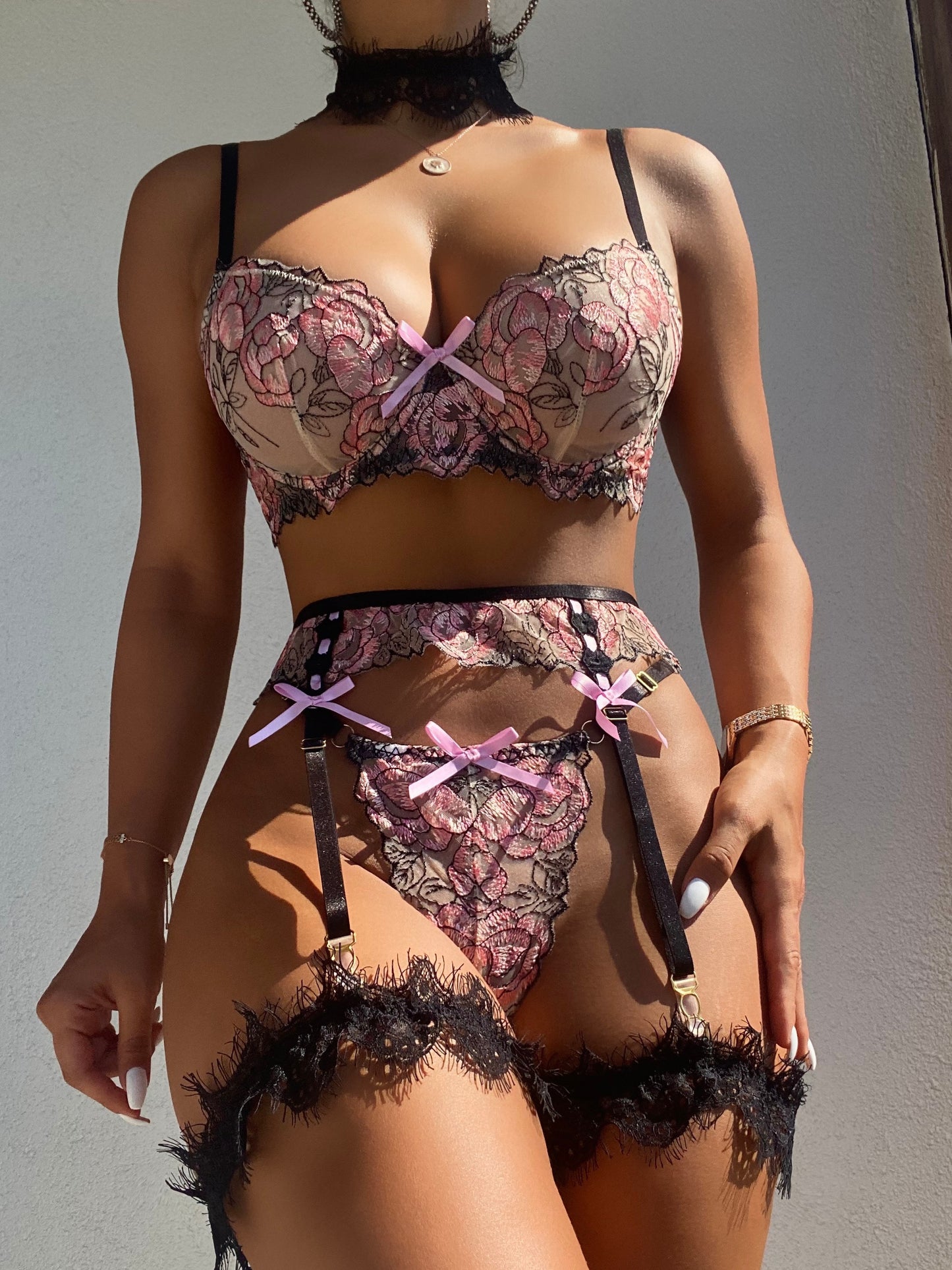Ellolace Fancy Wedding Lingerie Naked Women Without Censorship Underwear 6-Piece Sexy Costume Luxury Lace Delicate Intimate