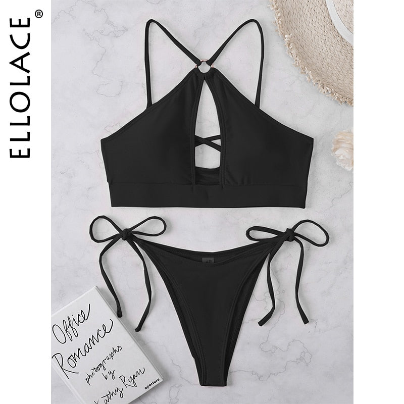 Swimwear Women Push Up Monokini Brazilian Beachwear Padded Hollow Out Micro Bikini Low Waist Extreme Sexy Thread