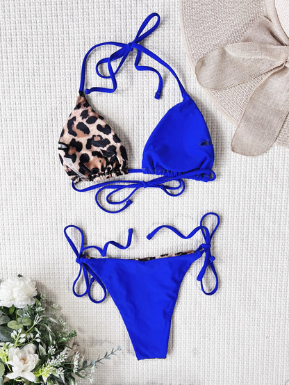 Leopard Swimsuit New Micro Bikini Summer Beachwear Set 2 Pieces Low Waist Bathing Triangle Swimwear
