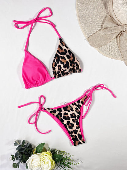 Leopard Swimsuit New Micro Bikini Summer Beachwear Set 2 Pieces Low Waist Bathing Triangle Swimwear