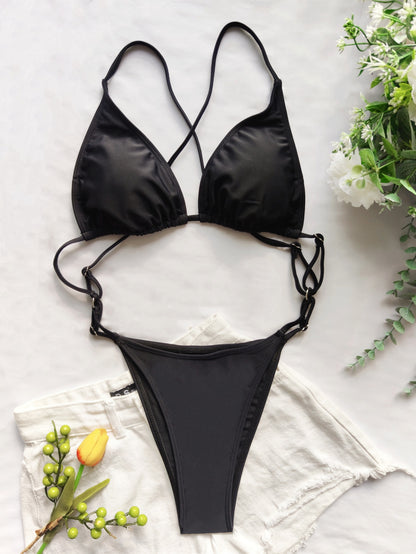 Swimsuit Women One Piece Cross Backless Girls Swimwear Monokini Micro Bikini Sexy Surf Beachwear