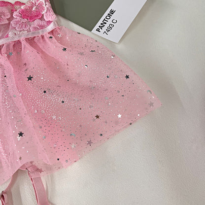 Ellolace Fancy Lingerie Fairy Ruffle Underwear 3-Piece Fine Luxury Embroidery Erotic Outfit Floral Delicate Garter Bilizna Set