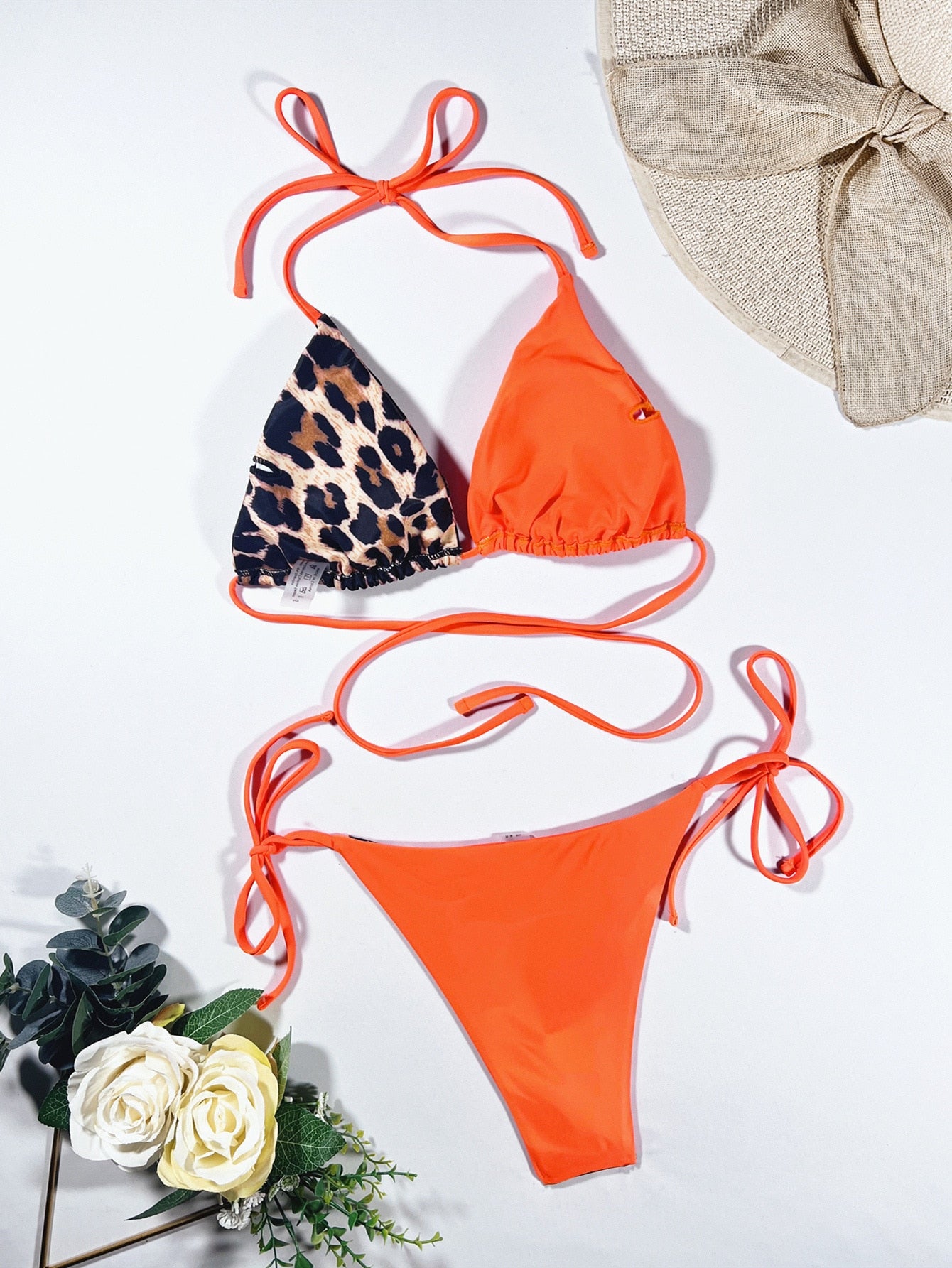 Leopard Swimsuit New Micro Bikini Summer Beachwear Set 2 Pieces Low Waist Bathing Triangle Swimwear