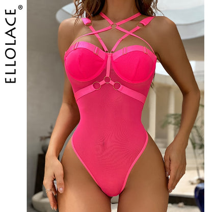 Bodysuit Halter Fitness Lace Backless Erotic Sexy Thongs Body